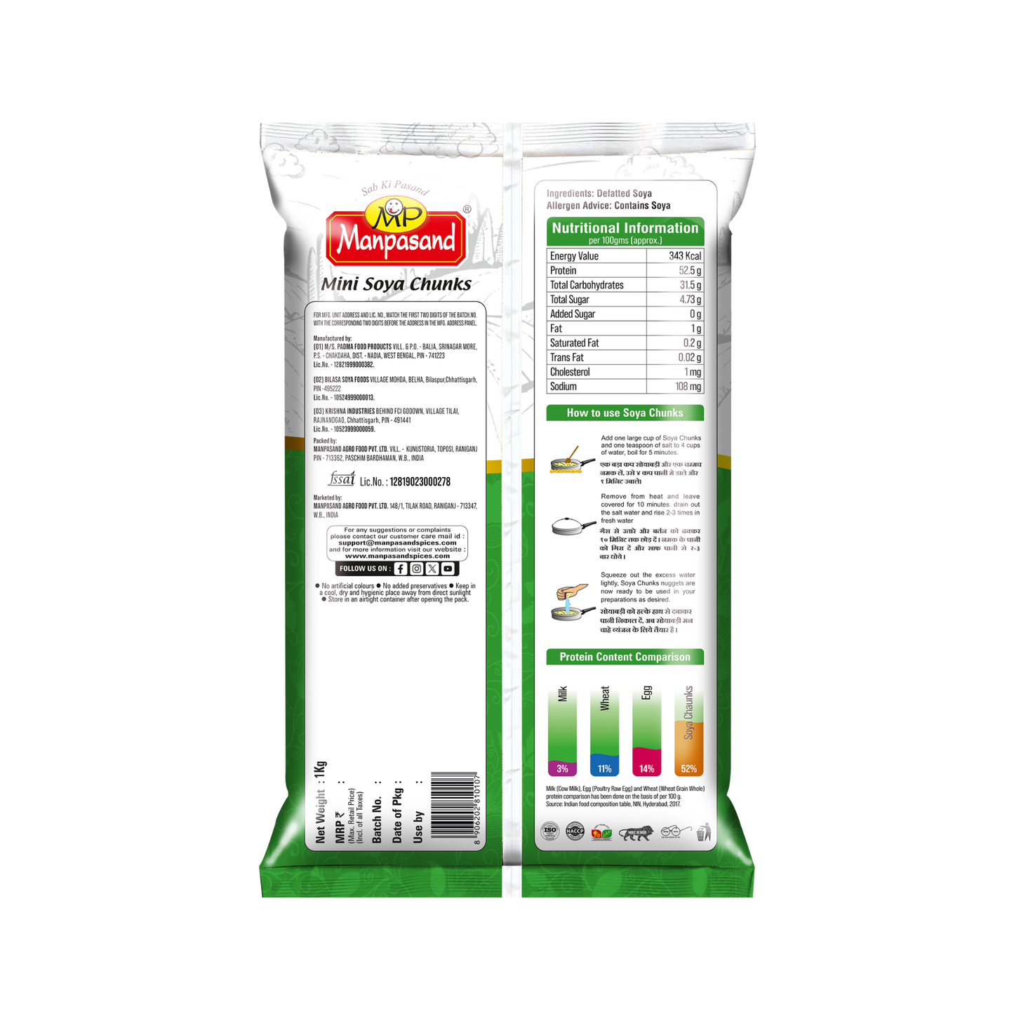 Soya Chunks Mini 1 kg