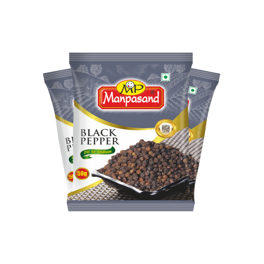 Black Pepper Whole 50g (Pack of 3)
